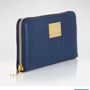 Michael Kors Navy Zip Around Wallet